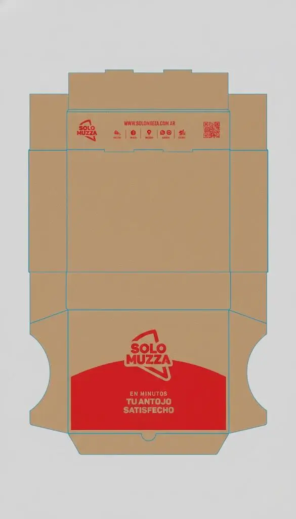 Caja de cartón corrugado con impresión de marca