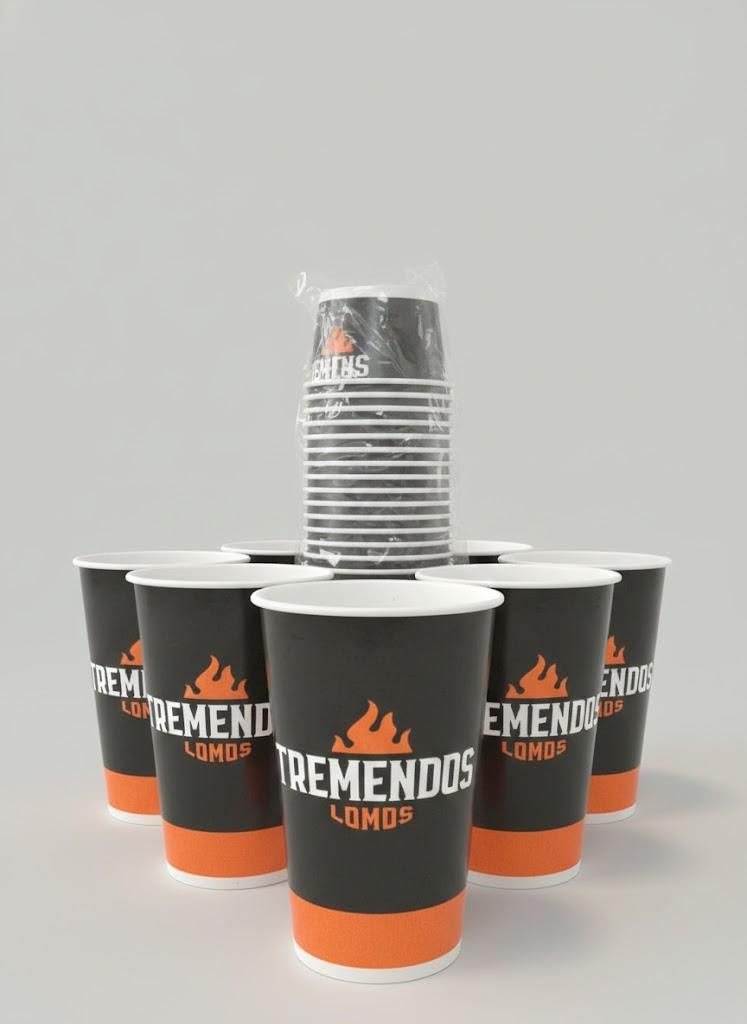 Vasos de papel con logo personalizado