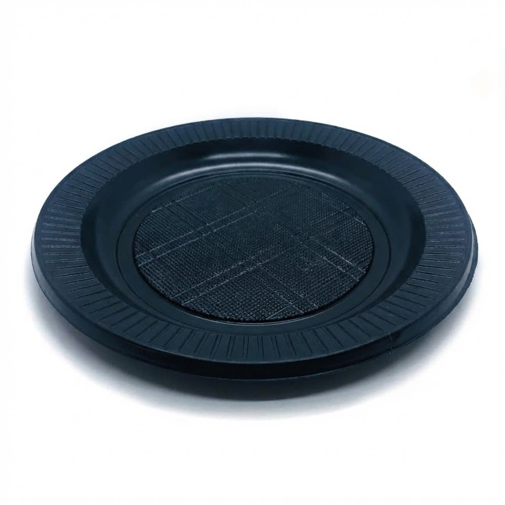 Platos plásticos desechables blancos