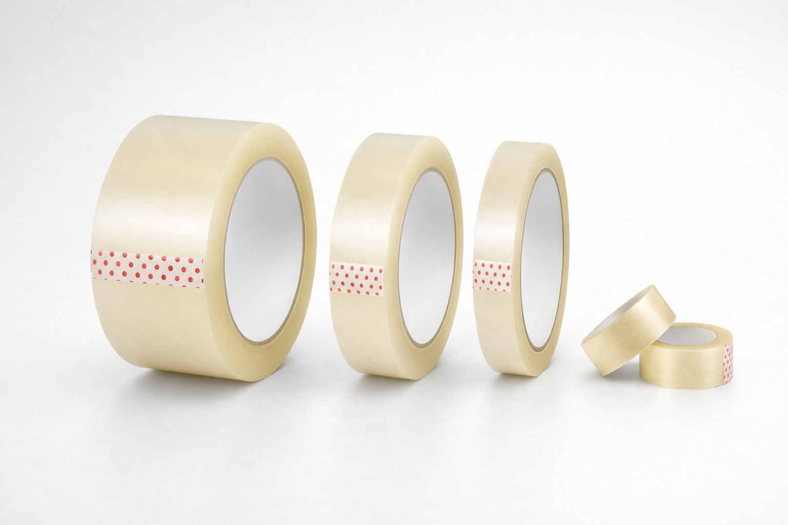 Cinta adhesiva plástica transparente para cajas